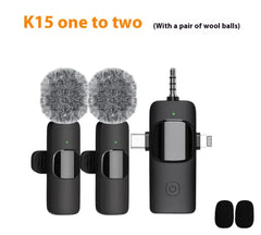 Wireless Collar Clip Microphone Three-in-one Three Connector Mini Microphone 35 Hole