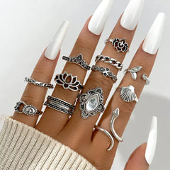 Spiral Shape Ring Set