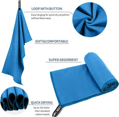 Quick-Drying Microfiber Towel With Mesh Bag