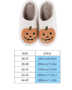 Halloween Spooky Lantern Pumpkin Slippers Non Slip