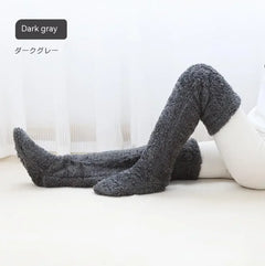 Fuzzy Over Knee High Winter Warm Socks