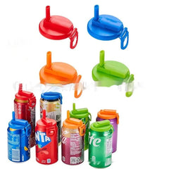 Portable Soda Can Lid Silicone Straw