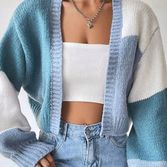 Striped Long Sleeve Cardigan Sweater