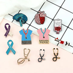 Creative Medical Theme Enamel Pins