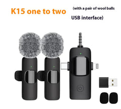 Wireless Collar Clip Microphone Three-in-one Three Connector Mini Microphone 35 Hole