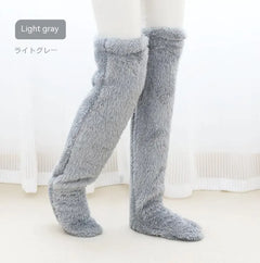 Fuzzy Over Knee High Winter Warm Socks