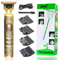 T9 USB Electric Hair Clipper: Rechargeable Trimmer for Men