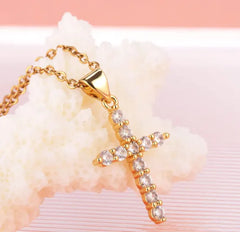 Cross Zircon Full Diamond Crown