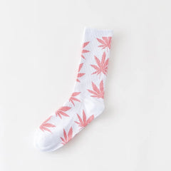 Winter high Quality Harajuku chaussette Style Weed Socks For Women Men's Cotton Hip Hop Socks Man Meias Mens Calcetines