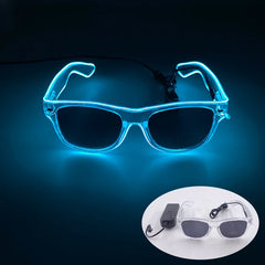 Retro Luminous Glowing Steampunk Glasses LED Light Party Decor Gothic Goggles Glasses With Nail Neon Glasses Men Women Supplies