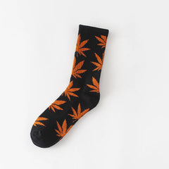 Winter high Quality Harajuku chaussette Style Weed Socks For Women Men's Cotton Hip Hop Socks Man Meias Mens Calcetines