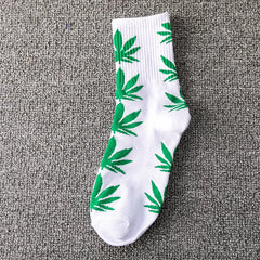 Winter high Quality Harajuku chaussette Style Weed Socks For Women Men's Cotton Hip Hop Socks Man Meias Mens Calcetines