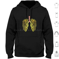 Funny Weed Lung Bud-Thc Lung Hoodies Long Sleeve Weed Stoner Smoke Buddy Funny Weed Lung Bud Thc Lung Funny Weed Lung