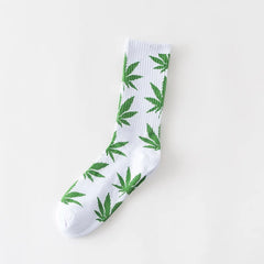 Winter high Quality Harajuku chaussette Style Weed Socks For Women Men's Cotton Hip Hop Socks Man Meias Mens Calcetines