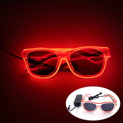 Retro Luminous Glowing Steampunk Glasses LED Light Party Decor Gothic Goggles Glasses With Nail Neon Glasses Men Women Supplies