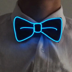 LED Bow Tie Luminous Flashing Necktie Birthday Party Wedding Christmas Decoration Halloween Cosplay Various Light Modes Bow Tie