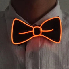 LED Bow Tie Luminous Flashing Necktie Birthday Party Wedding Christmas Decoration Halloween Cosplay Various Light Modes Bow Tie