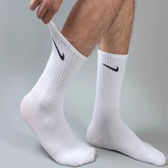 Originals Nike Everyday Lightweight Men's Women's Sports Short Socks White Black 6 Pairs Train Middle Barrel Socks S M L