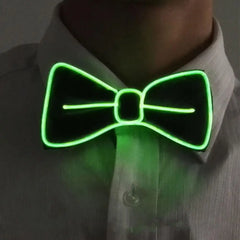 LED Bow Tie Luminous Flashing Necktie Birthday Party Wedding Christmas Decoration Halloween Cosplay Various Light Modes Bow Tie