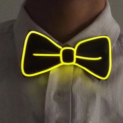 LED Bow Tie Luminous Flashing Necktie Birthday Party Wedding Christmas Decoration Halloween Cosplay Various Light Modes Bow Tie