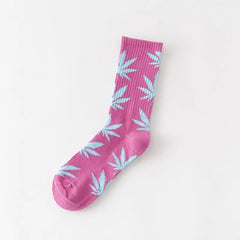 Winter high Quality Harajuku chaussette Style Weed Socks For Women Men's Cotton Hip Hop Socks Man Meias Mens Calcetines