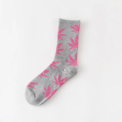 Winter high Quality Harajuku chaussette Style Weed Socks For Women Men's Cotton Hip Hop Socks Man Meias Mens Calcetines