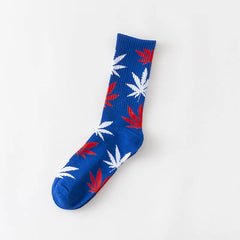 Winter high Quality Harajuku chaussette Style Weed Socks For Women Men's Cotton Hip Hop Socks Man Meias Mens Calcetines