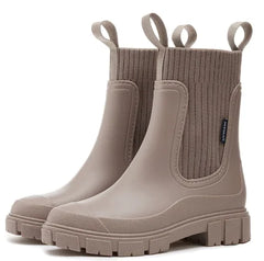 Outdoor Wearable Elastic Band Women's Rain Boots