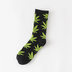 Winter high Quality Harajuku chaussette Style Weed Socks For Women Men's Cotton Hip Hop Socks Man Meias Mens Calcetines