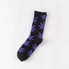 Winter high Quality Harajuku chaussette Style Weed Socks For Women Men's Cotton Hip Hop Socks Man Meias Mens Calcetines