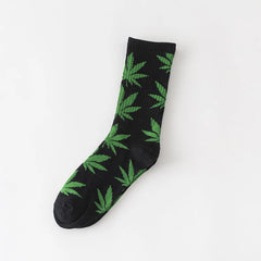 Winter high Quality Harajuku chaussette Style Weed Socks For Women Men's Cotton Hip Hop Socks Man Meias Mens Calcetines