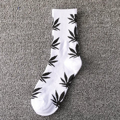 Winter high Quality Harajuku chaussette Style Weed Socks For Women Men's Cotton Hip Hop Socks Man Meias Mens Calcetines