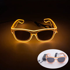 Retro Luminous Glowing Steampunk Glasses LED Light Party Decor Gothic Goggles Glasses With Nail Neon Glasses Men Women Supplies