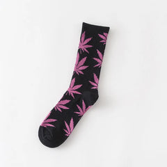 Winter high Quality Harajuku chaussette Style Weed Socks For Women Men's Cotton Hip Hop Socks Man Meias Mens Calcetines