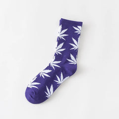 Winter high Quality Harajuku chaussette Style Weed Socks For Women Men's Cotton Hip Hop Socks Man Meias Mens Calcetines