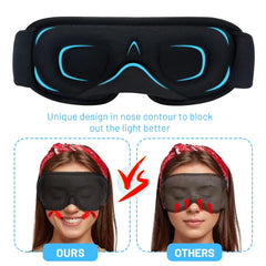 3D Sleeping Mask Light Blocking Soft Breathable Eye Mask