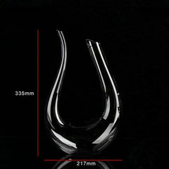 Crystal U-shaped  Wine Decanter