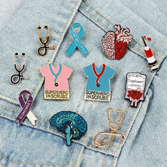 Creative Medical Theme Enamel Pins