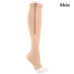 Pain Relief Knee High Zip Leg Support