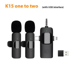 Wireless Collar Clip Microphone Three-in-one Three Connector Mini Microphone 35 Hole