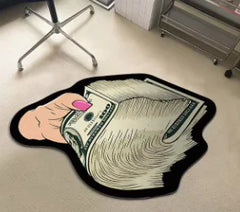 USD Paper Note Special-shaped Home Ground Mat