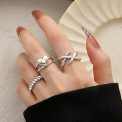 Spiral Shape Ring Set