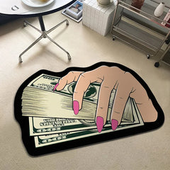 USD Paper Note Special-shaped Home Ground Mat