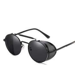 Windshield Round Retro Colored Reflective Sunglasses