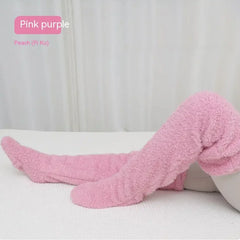 Fuzzy Over Knee High Winter Warm Socks