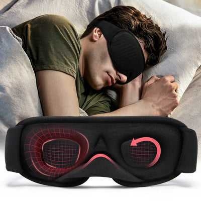 3D Sleeping Mask Light Blocking Soft Breathable Eye Mask