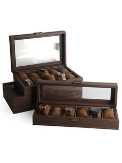 Wood Grain Watch Box, 2 - 12 Sizes