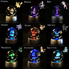 3D Pokémon Crystal Ball Lamp