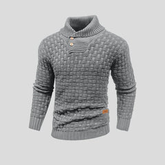 Men's Waffle Pattern Sweater