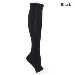 Pain Relief Knee High Zip Leg Support